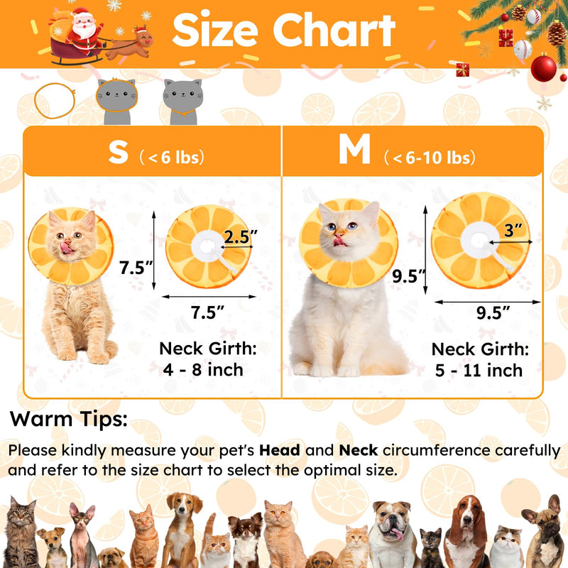 Kitten Cones After Surgery Extra Small Waterproof Cone Collar Soft to Stop Licking Neck Elizabethan Kitten e Collar for Recovery Wound Healing Safety xs Small Cat Donut Cone Waterproof Orange - PawsPlanet Australia