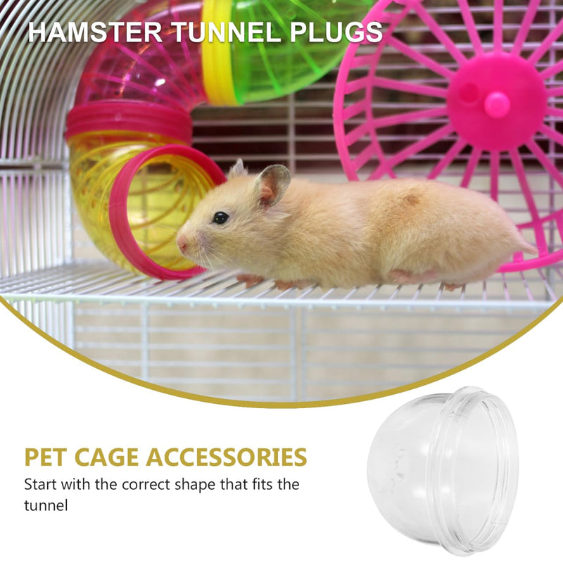 balacoo Hamster Tube Stopper 3pcs Holes Tubes Random Cap Chinchilla Toy Accessories DIY Cage | Tools Animals with Plugs External Pig Plastic Stopper Hole Mice Rat Guinea Small Pet Stoppers - PawsPlanet Australia