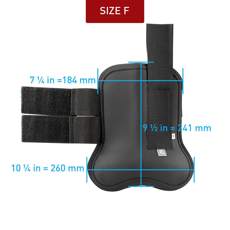HORZE Chicago Protective Horse Tendon Boots - Lightweight Open Front Boots for Jumping, Trail Riding, and Turnout (Pair) - Black - Pony - PawsPlanet Australia