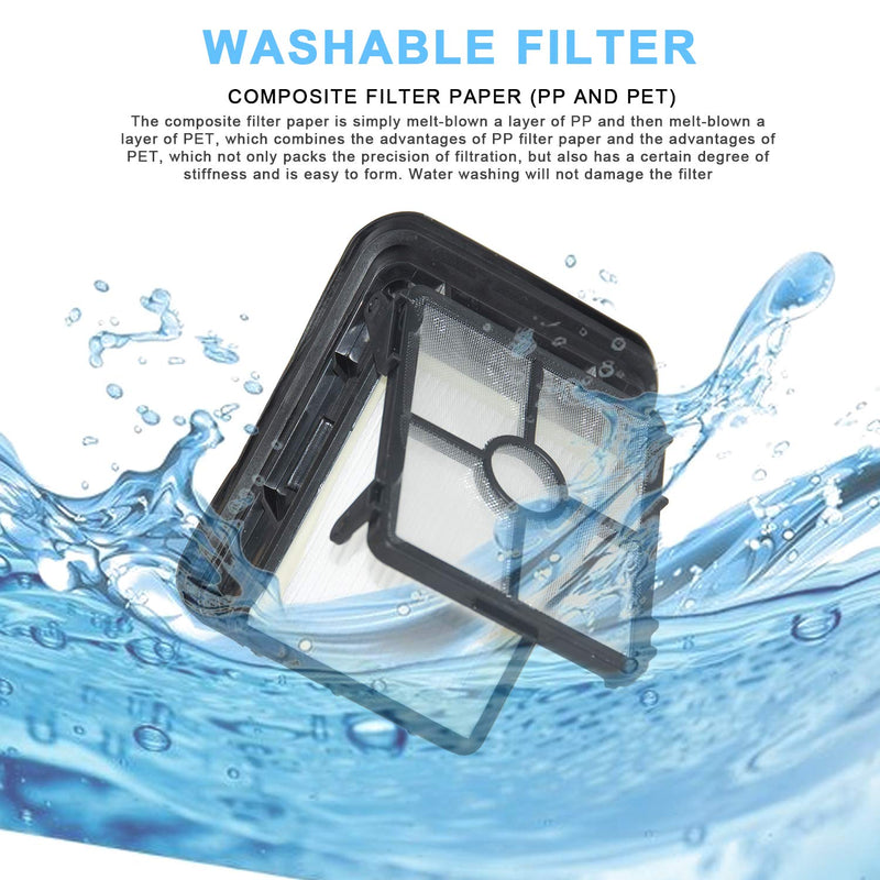 Multi-Surface Pet Brush Rolls 2787 & Vacuum Filters 1866 Replacement Parts,Compatible with Bissell CrossWave Max 2554A,2590,2593,2596,for HydroSteam 35151, 3515, 35152, 3513, 3518 Vacuums 3 Mulit-Surface Brush + 3 Filters