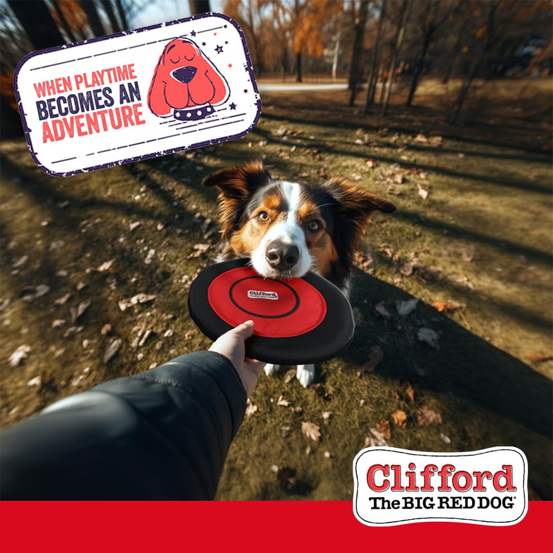 Clifford® Sliding Flyer Dog Frisbee | 10.5" Durable Nylon Frisbee Dog Toy for Large Dogs | Strong, Stimulating, Floating Outdoor Dog Toys - PawsPlanet Australia