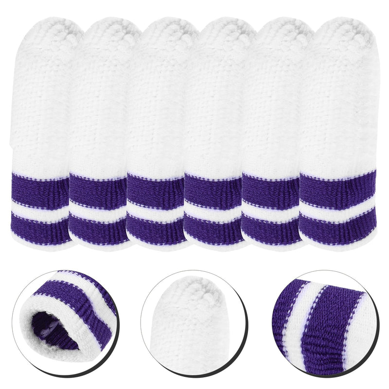 CLISPEED Dental Cleaning Cloths Finger Cots 6 Pieces Nylon for Dogs and Cats Soft Gentle Dental Care for Pet Grooming and Oral Hygiene