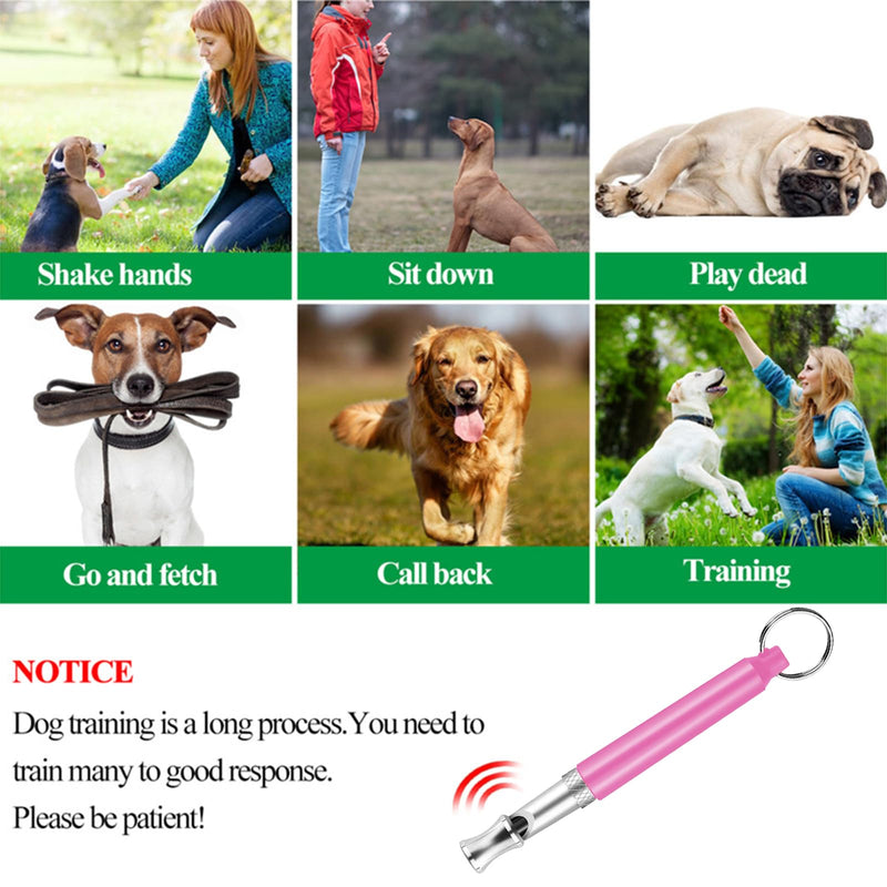 6 Pack Dog Whistle with Lanyard Stop Neighbors Dog from Barking Adjustable Ultrasonic Silent Dog Whistle Professional Dog Training Whistles for Dog Daily Training Colorful - PawsPlanet Australia