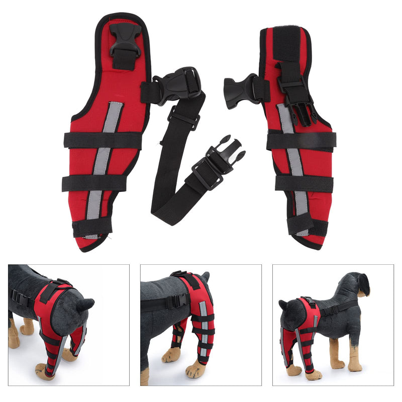 Dog Knee Brace for Torn ACL, Dog Knee Brace Dog Leg Braces, Elastic Shockproof Pet Knee Pads with Reflective Strips, Dog ACL Brace Hind Leg for K9 ACL CCL Luxating Patella (M) Medium - PawsPlanet Australia