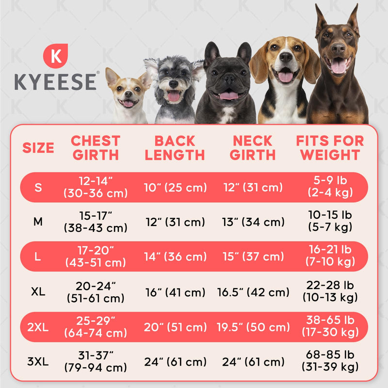 KYEESE Dog Coat Thick Pets Clothes with Pocket Waterproof Dogs Jacket with Fleece Lined Windproof Dog Coats for Small Dogs Soft Pet Sweater for Cold Weather Warm Pet Winter Puffer Coat with Leash Hole X-Large 02# Red