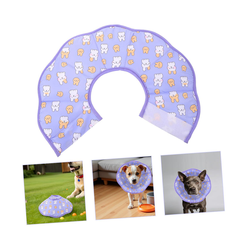 TOYANDONA Anti-Leak Recovery Collar for Small Dogs and Cats, Adjustable Soft Conical Collar 32 x 36 cm, Post-Surgical Protective Collar for Pets, Easy Cleaning