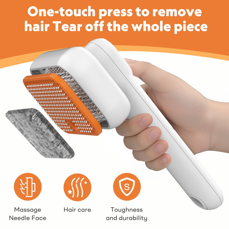 3-in-1 Cat Steam Brush with Mist Spray, Pet Grooming Deshedding Brush with One-Click Hair Release for Long & Short Hair Cats - PawsPlanet Australia