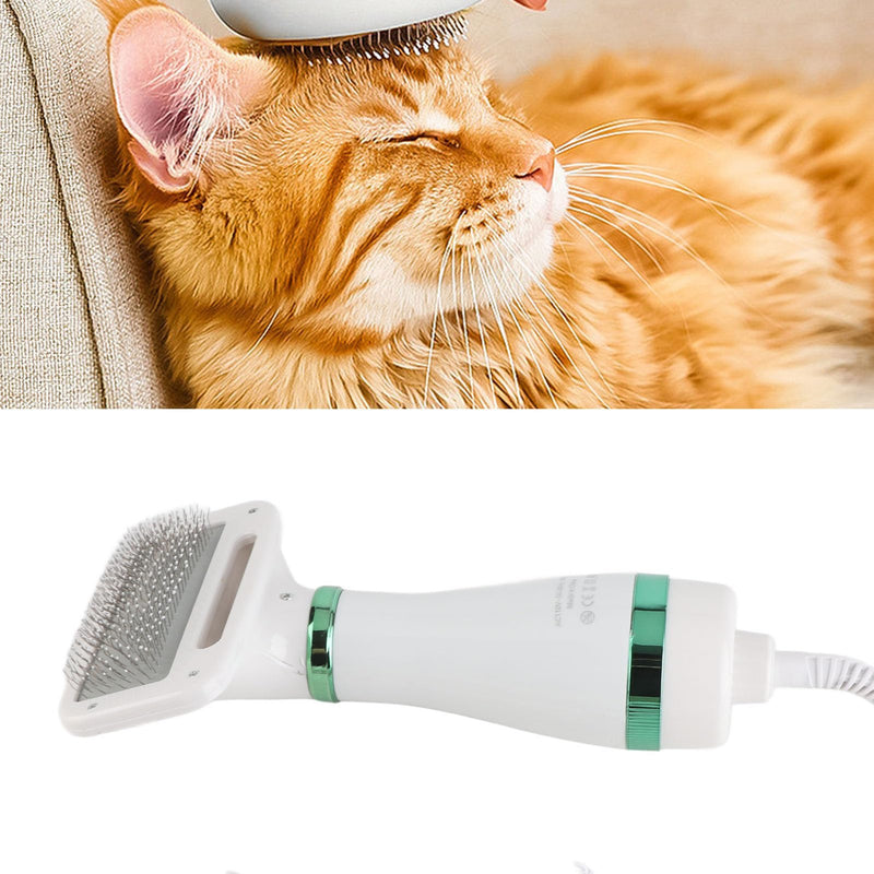 Pet Hair Dryer Blower, 2 in 1 Dog Hair Dryer Brush Adjustable Air Speed Pet Blow Dryer Lightweight Dog Blower Dryer Brush Fast Drying Dog Grooming Kit for Dogs - PawsPlanet Australia