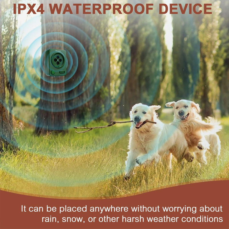 Ultrasonic Anti Barking Device, Effective Safe Humane Dog Bark Control for Small Medium Large Dogs, Rechargeable Waterproof Sonic Deterrent with 3 Sensitivity Levels for Home & Yard - PawsPlanet Australia