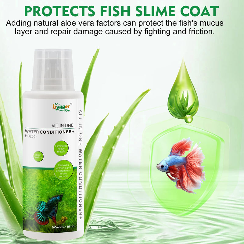 hygger Aquarium Water Conditioner for Freshwater, Neutralizes Chlorine, Chloramines, Reduce Heavy Metals, Ammonia & Nitrite, Safe for Fishes and Plants, 500 ML 500ML - PawsPlanet Australia
