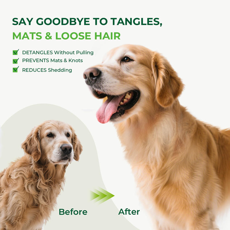 pecute Slicker Dog Brushes for Grooming, Dog Brush for Cockapoo, Cavapoo, Ergonomic Cat Grooming Brush with 15mm Rounded Pins to Detangle Knots, Remove Loose Hair, Soft Pad for Sensitive Pet Skin, S Small