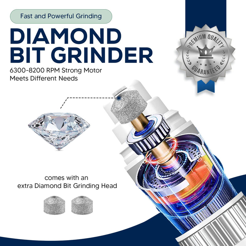 My Pet Command Cordless Dog Nail Grinder Quiet Low Noise for Large Medium Small Dogs and Cats, Powerful Variable Speed Motor Rechargeable Pet Claw Trimmer with an Extra Diamond Bit, Clipper and File - PawsPlanet Australia