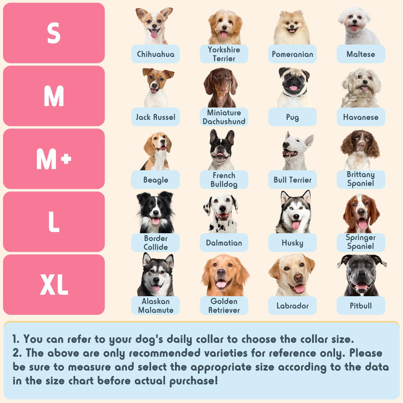 Inflatable Dog Pillow Cone Collar After Surgery, Donut Soft Neck Cone for Golden Retriever & German Shepherd Extra Large Dogs, etc, Dog Cone Alternative to Stop Licking Recovery E Collar Pink XL - PawsPlanet Australia