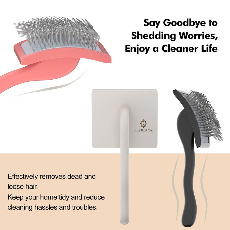 Slicker Brush for Dogs, for Golden Doodles with Long Hair, for Large Pet Dogs, Grooming Pet Hair, Cream White(Large) - PawsPlanet Australia