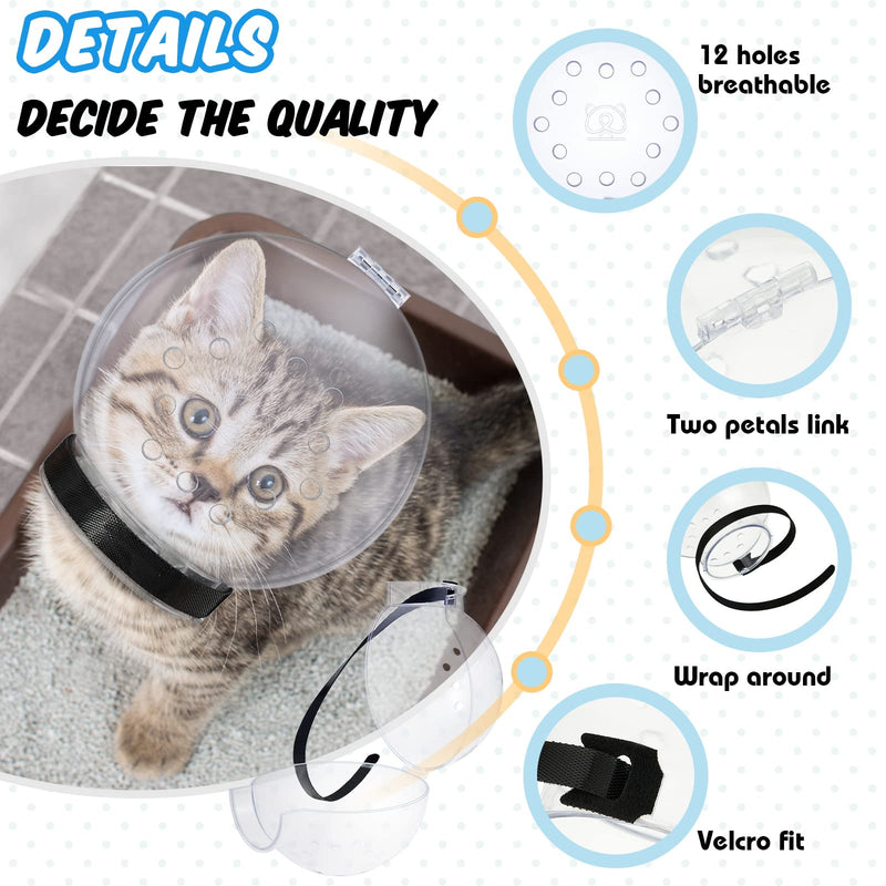 8 Pcs Cat Muzzle Set with Adjustable Cat Bathing Bag Breathable Clear Cat Muzzle Pet Grooming Brush Tick Remover Tool Nail Clipper Nail File for Pet Bathing Cleaning Trimming Grooming - PawsPlanet Australia