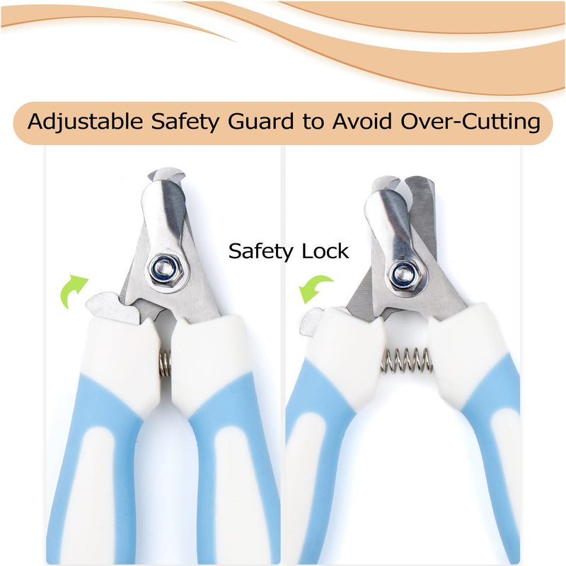 Pet Nail Clippers and Trimmers Feature a Safety Guard for Safe Professional Grooming - Heavy-Duty Design with Nail Files, Ideal for Dogs and Cats - Razor-Sharp for Precise Trimming - PawsPlanet Australia