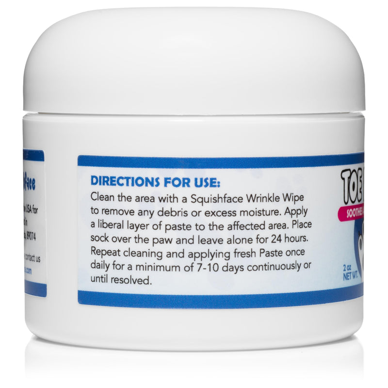 Squishface Toe Paste - Dog Paw Balm, Dog Paw Yeast Care, Soothing Dog Paw Cream for Happy, Healthy Paws! 2oz. - PawsPlanet Australia