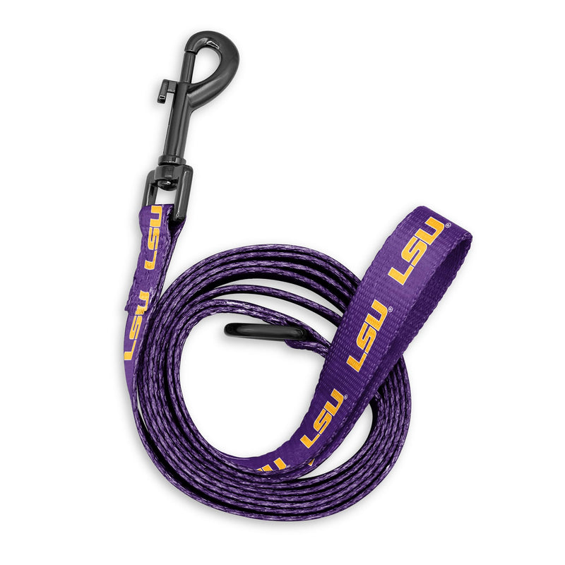 LSU Tigers Adjustable Dog Collars and Leashes | Fits Pets Officially Licensed (6 Ft Leash) 6 Ft Leash - PawsPlanet Australia