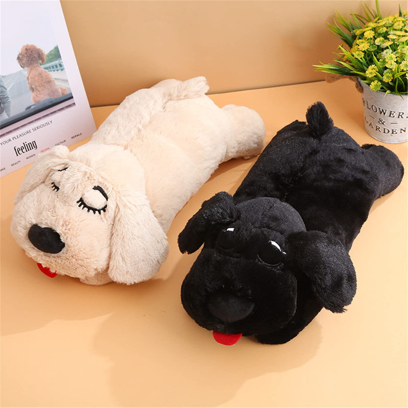 3T group Heartbeat Puppy Toy Sleep Aid for Dogs,Heartbeat Dogs Toys for Anxiety Relief,Stuffed Animal with Heartbeat for Puppy,Dog Heartbeat Toy for Puppy Plush Calming Toys Puppy Essentials(Beige) beige - PawsPlanet Australia