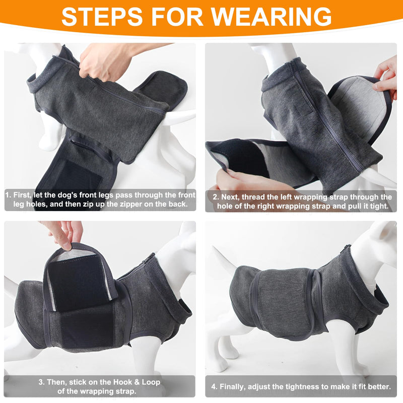 Dog Anxiety Vest, Skin-Friendly Thunder Jacket for Dogs, Dog Calming Shirt for Thunder, Fireworks, Vet Visits and Separation - Keep Pet Calm Without Medicine & Training, Anti Anxiety for Dogs Large - PawsPlanet Australia
