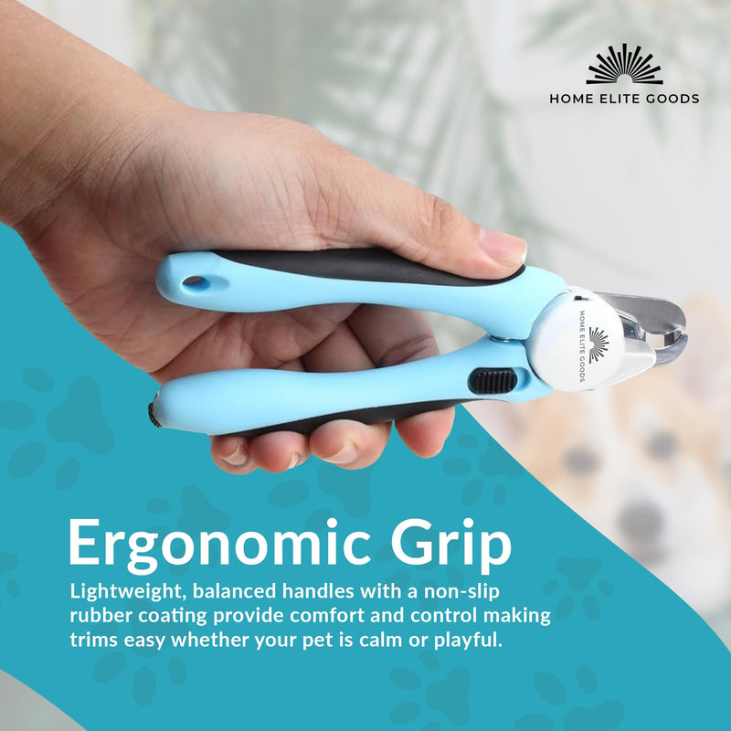 LED Pet Nail Clippers for Dogs & Cats – Professional Stainless Steel Grooming Trimmer with Safety Guard, Ergonomic Non-Slip Handle & Built-in Nail File – Clean, Precise Cuts for Safe at-Home Pet Care - PawsPlanet Australia