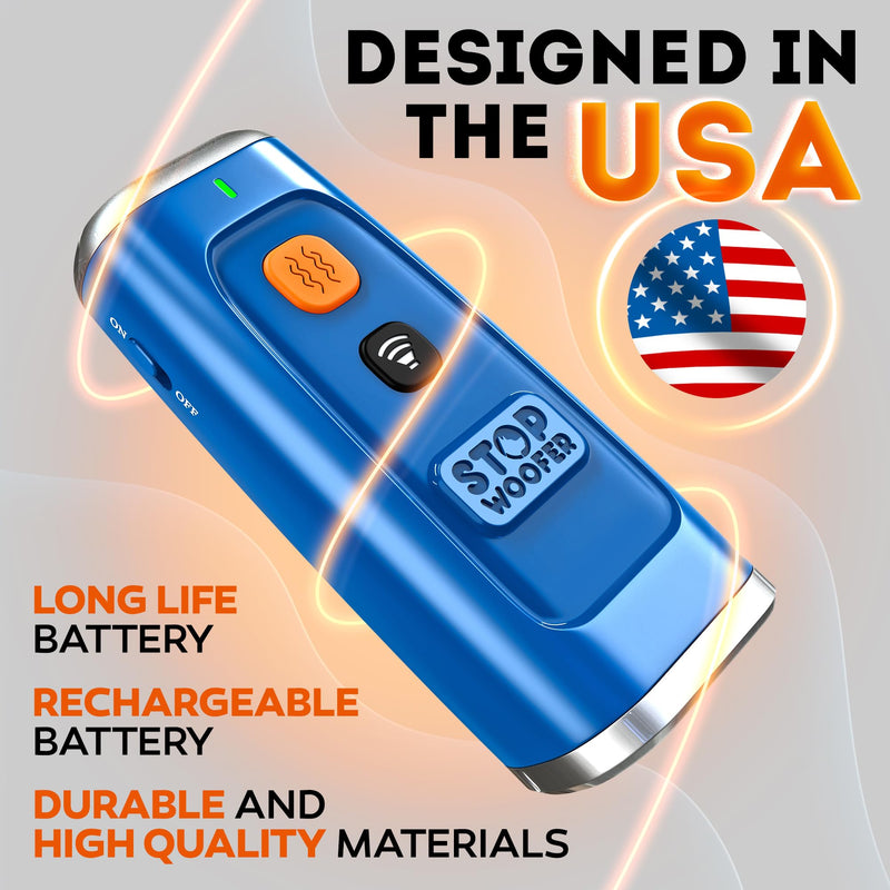 Stop Dog Barking Instantly – Ultrasonic Dog Bark Deterrent Device Humane No-Shock Barking Silencer & Dog Trainer for Indoor & Outdoor Use Effective Bark Control Solution for Dogs up to 90 LBS 10-90 LBS
