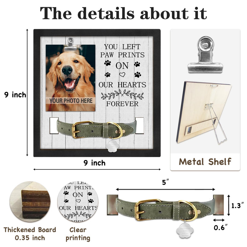 Pet Loss Gift, Memorial Sympathy Gifts for Loss of Dog, Pet Memorial Frame, Cat Memorial Gift, You left paw prints - PawsPlanet Australia