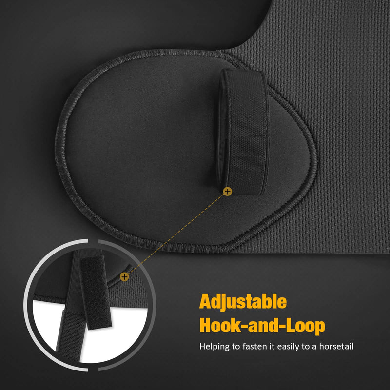 Harrison Howard Adjustable Touch Fasteners Quality Neoprene Versatile Horse Tail Guard Equine Tail Wrap Black - PawsPlanet Australia