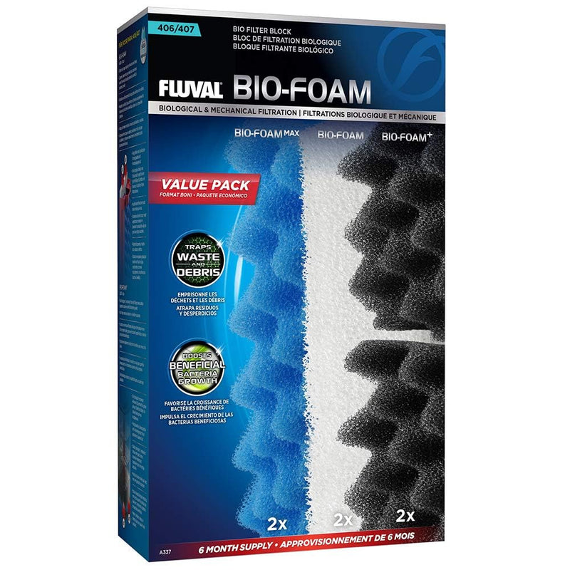 Fluval 406/407 Filter Media Bio-Foam Value Pack - PawsPlanet Australia