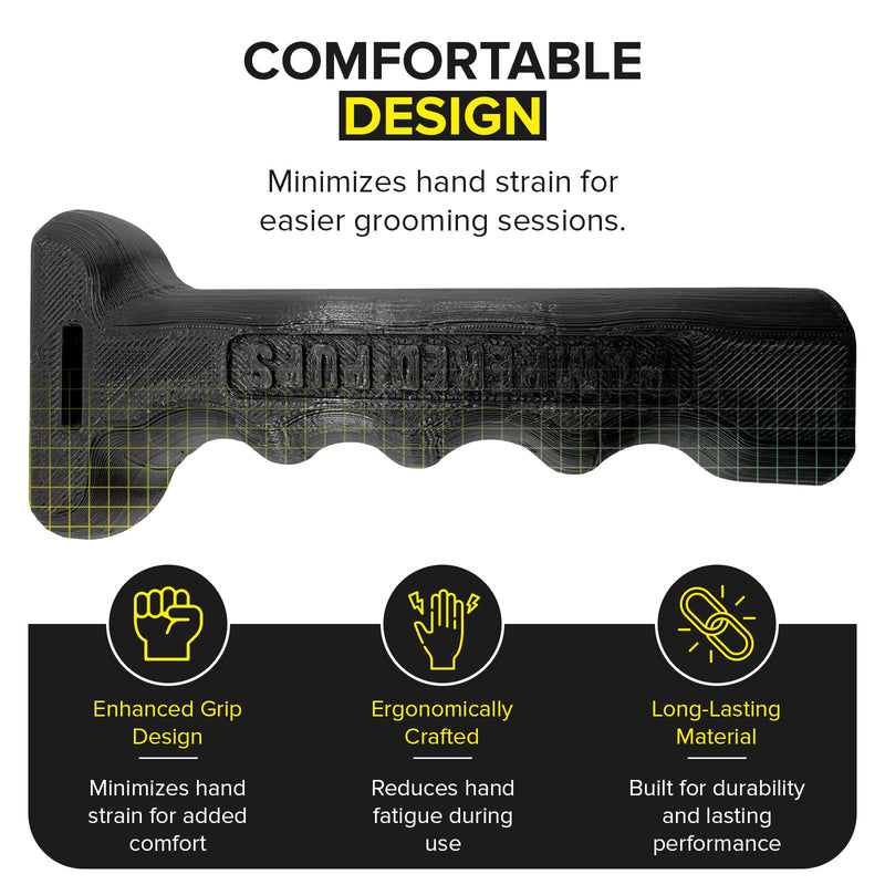 Sure Grip Dryer Handle for Dogs V3(Updated design), For Comfortable Dog Grooming | High-Quality PETG | Heat-Dissipating Design | Easy Attachment | Fits 1.5-2.5 Inch Hoses - PawsPlanet Australia