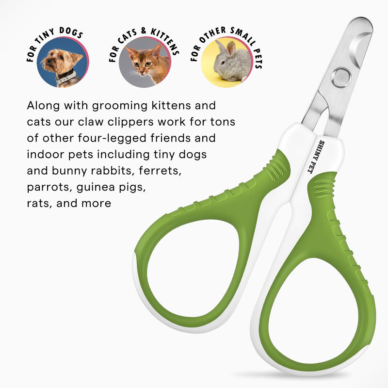 Pet Nail Clippers for Small Animals - Best Cat Nail Clippers & Claw Trimmer for Home Grooming Kit - Professional Grooming Tool for Tiny Dog Cat Bunny Rabbit Bird Puppy Kitten Ferret - Ebook Guide Angled - PawsPlanet Australia