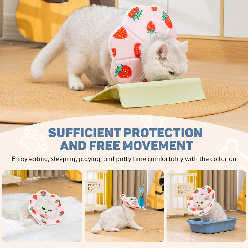 Avont Soft Cat Recovery Cone Collar Bundle with 3-in-1 Cat House