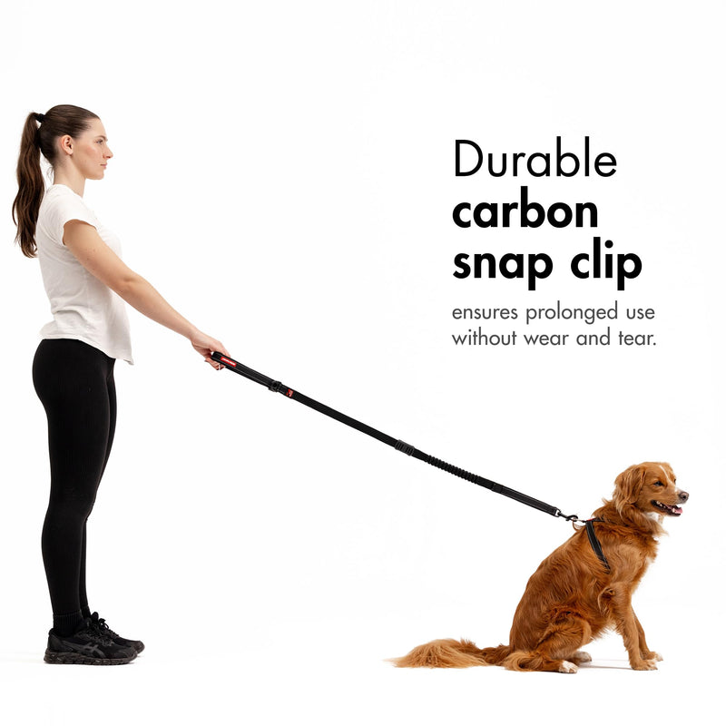 EzyDog Zero Shock Dog Lead - Shock Absorbing - Anti Pull Lead for Medium Dogs, Dog Leads For Large Dogs - Soft Double Handle, Traffic Control, 1.2m – Corduroy - PawsPlanet Australia