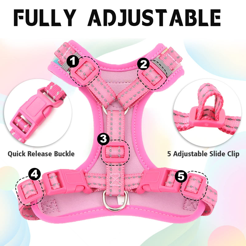 Supet Cat Harness and Leash Set Stylish Escape Proof Cat Vest Harness Adjustable Breathable Pet Harness with Reflective Trim Step-in Cat Leash and Harness for Cats Puppies M（Chest:11.0-18.3'' Blue M（Chest:11.0-18.3'') - PawsPlanet Australia