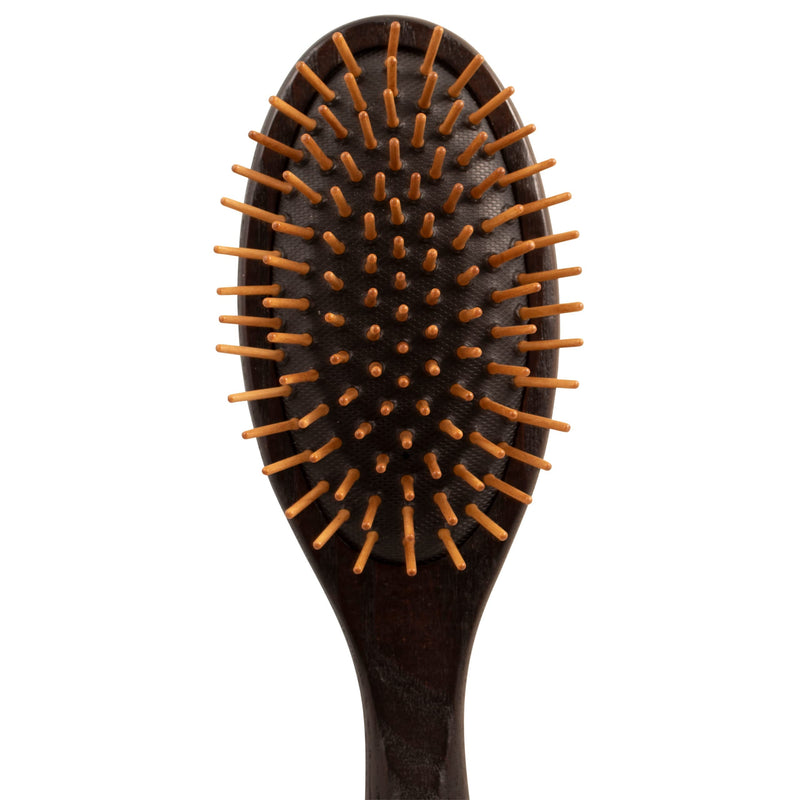 Chris Christensen 20 mm Oval Wood Pin Dog Brush, Real Wood Pins, 100% Static-Free, Redistributes Natural Oils into Coat, Reduces Painful Pulling, Large, Brown, Groom Like a Professional 20mm - PawsPlanet Australia