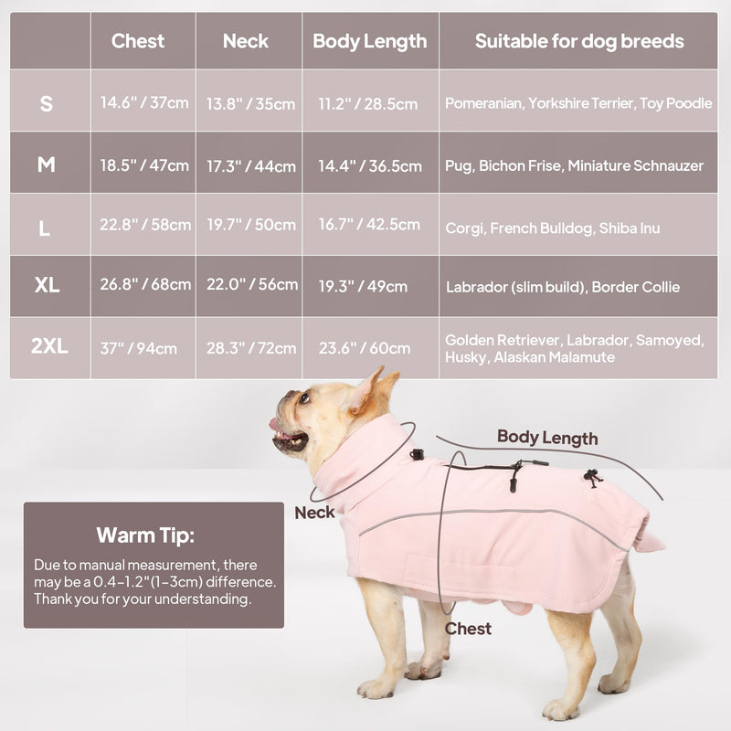 Dog Coat Winter Jacket for Small Medium and Large Breeds, Waterproof Windproof Softshell with Fleece Lining, Reflective Design, Adjustable Fit for Cold Weather (Grey,X-Large) Grey X-Large - PawsPlanet Australia