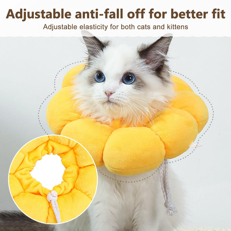 Cat Collar, Cat Recovery Collar with Adjustable, Leak Protection, Adjustable Cat Collar, After Surgery, Pet Protective Collar