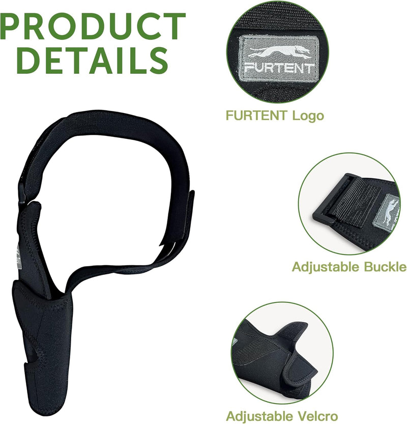 Hilltown Dog Elbow Brace for Shoulder & Front Leg, Canine Elbow Wrap for Shoulder Dislocation, Pressure Sores, Elbow Injury and Loss of Stability from Arthritis-R Right Leg L - PawsPlanet Australia