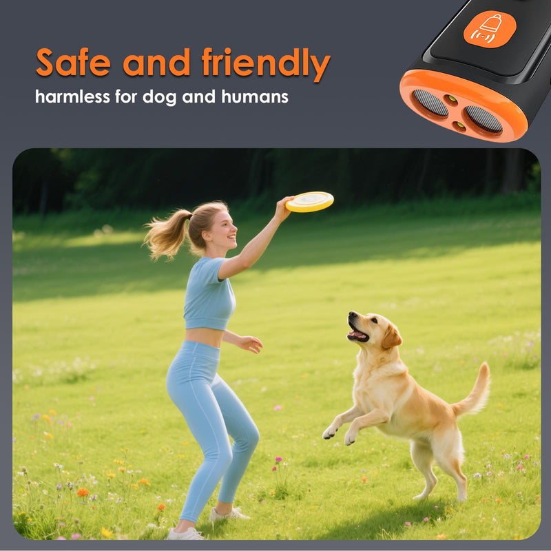 Dog Bark Deterrent Devices - Ultrasonic Flashlight Sound. Anti Barking Device for Dogs (Portable and Rechargeable with Stylish Design) - PawsPlanet Australia