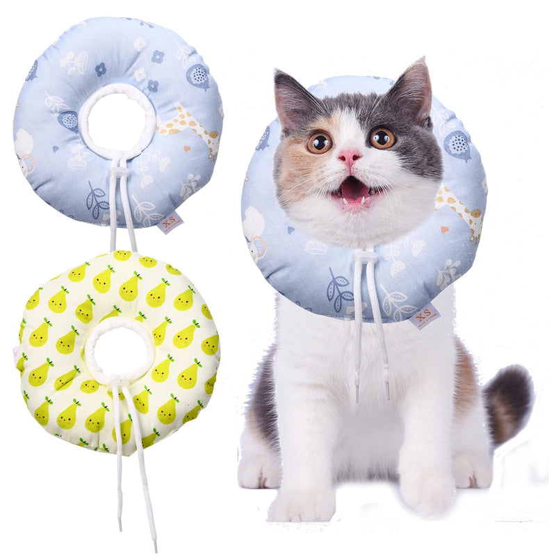 Avaner 2 Pcs Rabbit Recovery Collars, Small Pet After Surgery Protective Cone Collars for Rabbit, Guinea Pig, Kitten Size 1 2pcs - PawsPlanet Australia