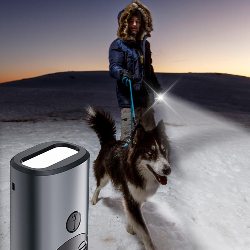 VIVK Dog Bark Deterrent Devices, 3X Sonic Emitters with 60FT Range, HD Display & LED Flashlight, Rechargeable Anti-Barking Device,Alternative to Painful Dog Training Collars