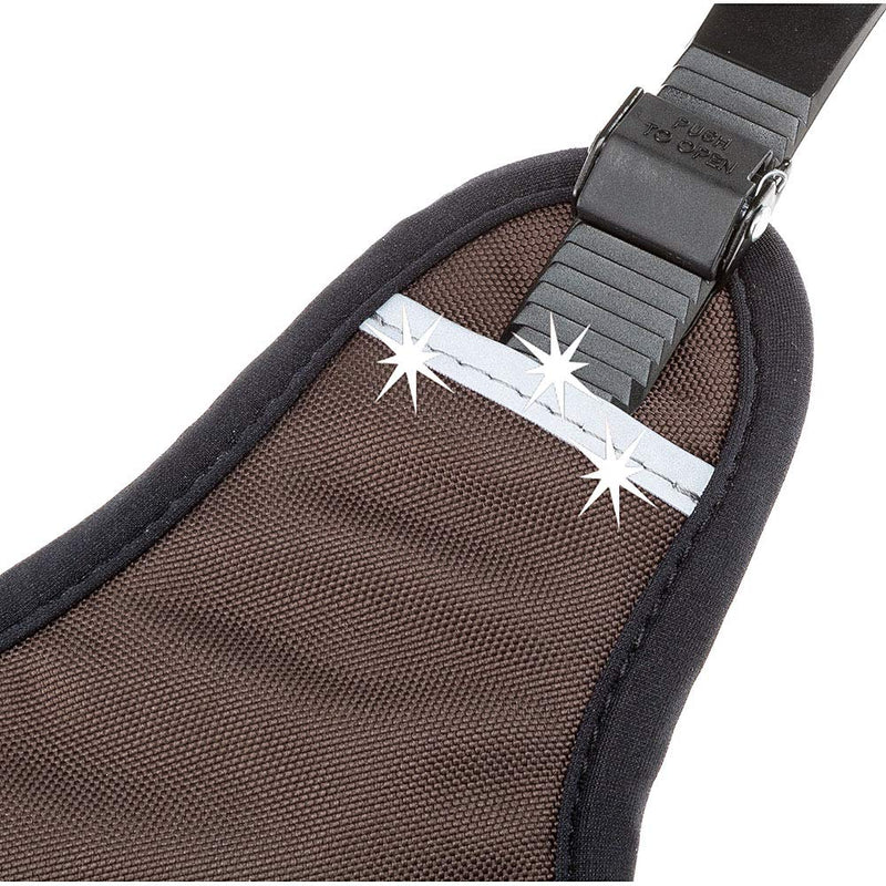 Ferplast Dog Harness Small Dog ERGOTREKKING EXTRA SMALL, Escape Proof Dog Harness, Greyhound, Adjustable Harness for Dogs, Reflective, Padded, 6 Closures, Ideal for Trekking XS Brown - PawsPlanet Australia