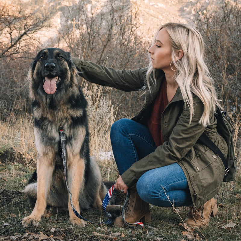 Wolfgang Heavy Duty Dog Leash, Pull-Tested to Over 800 lbs for Walking & Training, DigitalDog Print, Small Small (5/8 Inch x 4 Feet) - PawsPlanet Australia