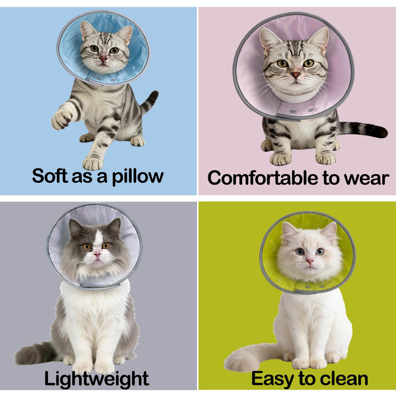 Soft Pet Cone for Dogs, Cats, Comfortable Soft Dog Cone Collar Alternative for After Surgery, Wound Care, Spay, Neuter, Dog and Cat Recovery Pets Collar