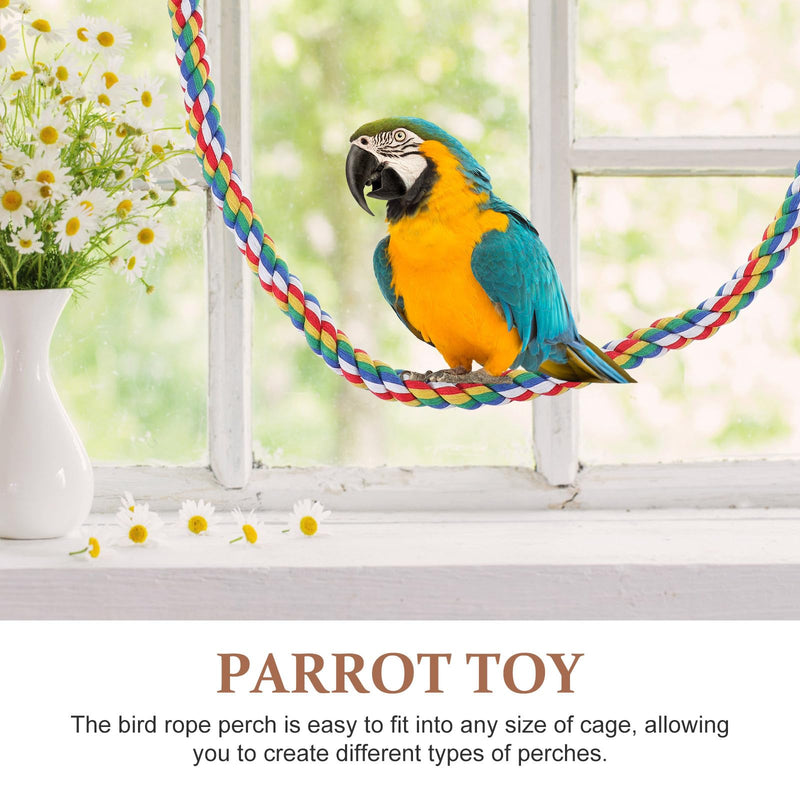 iplusmile Bird Rope Perches, Cages Birds Rope Cage Accessories for Parrots, Cockatiels, Parakeets, Budgie, 41.3inch Size 4 - PawsPlanet Australia