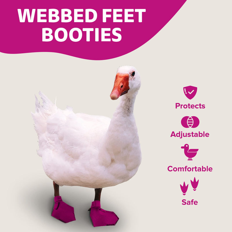 Duck Shoes for Injured Feet – Protective Neoprene Footwear for Ducks, Protective Shoes for Birds with Injured feet, Bumblefoot Relief - Large, 4.5” Max. Inside Width - Pink Large Waterfowl DUCK AND GOOSE SHOES - PawsPlanet Australia