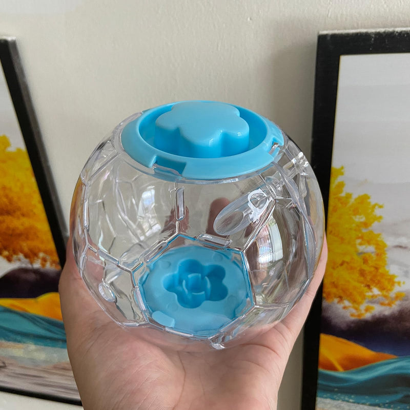 Hamster Ball 5.1 Inch – Durable Dwarf Hamster Running Ball with Football Design, Secure Metal Screws for Small Pets (5.1in) 5.1in - PawsPlanet Australia