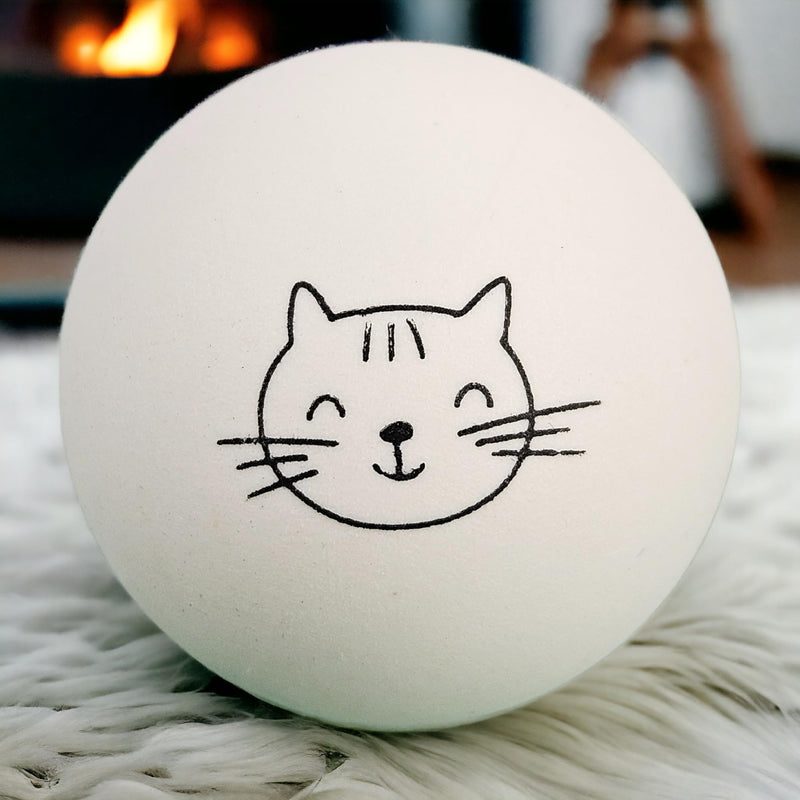 Cat Ball Toys - 6 Pack Ping Pong Balls for Cats, Cat Enrichment Toy, Cat Lovers Gift Ideas, Cat Ball Pits, Cat Mom, Bouncy Balls - PawsPlanet Australia