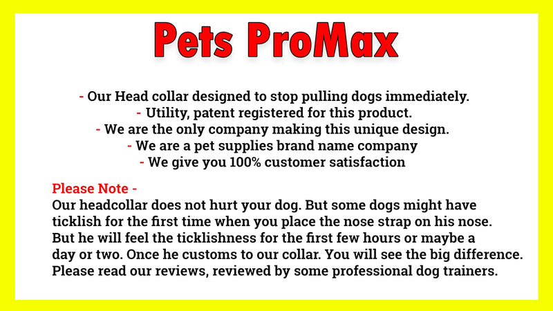 PetsProMax Dog Headcollar for Pulling & Reactive Dogs – No-Pull Training Collar with Behind-Head Leash Hook for Peaceful Walks, Instantly Stops Pulling Without Choking, Pinching, or Hurting Neck (XL) Extra Large (XL) Black - PawsPlanet Australia