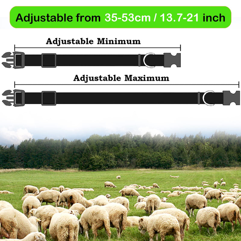 3 Pack Goat Collar with Bell, Sheep Collars with Bell, Grazing Copper Bells and Adjustable Nylon Collar Set for Small Farm Animal Sheep Cow Pet Goat Accessories 3 Pack - PawsPlanet Australia
